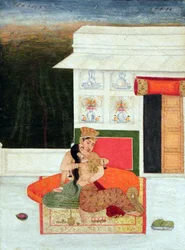 Lovers on the Veranda; Northern India